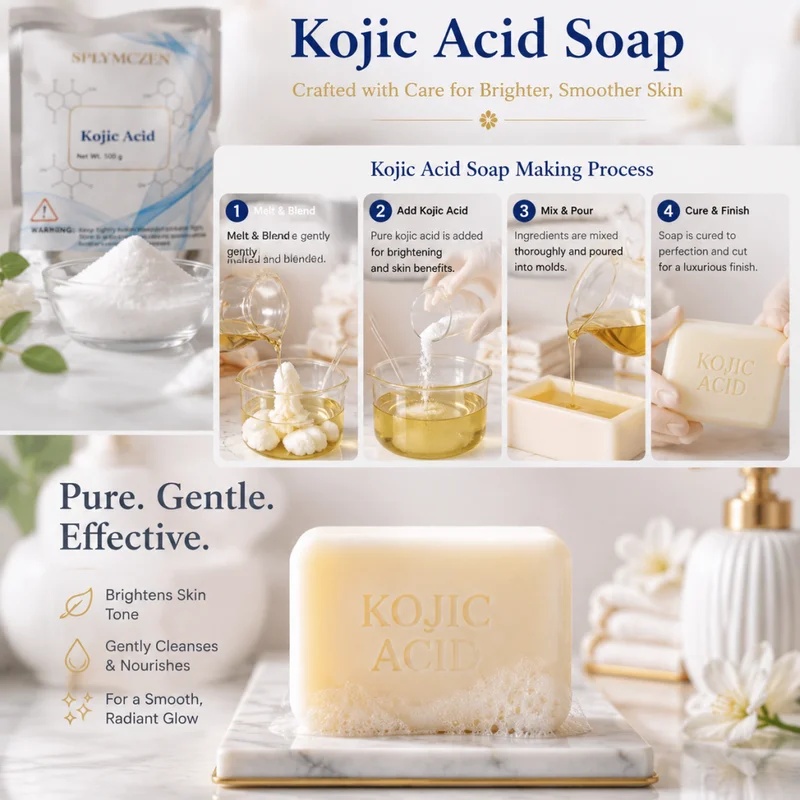 Soap Making Acid - SPLYMCZEN Soap Fragrances Kojic Acid Crystals