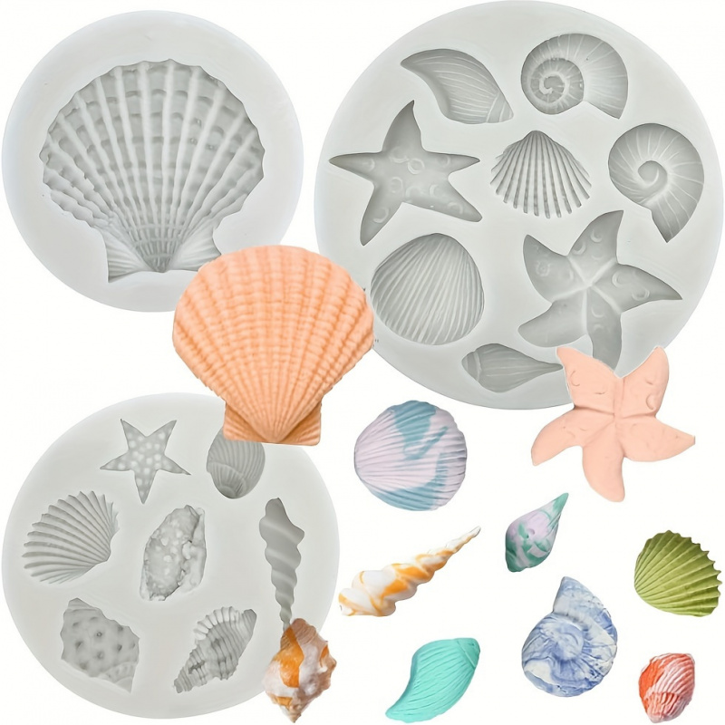 Soap Making Kit Amazon - 3pcs/set, Shell Mold Set, Irregular Shape,