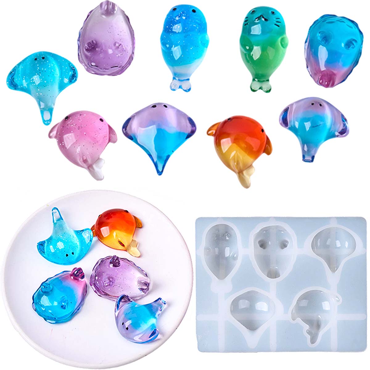 Soap Making Bar - 3D Healing Kawaii Manta Ray Whale