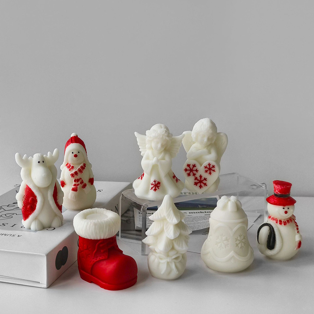 Soap Making Additives - Christmas-Themed Scented Candle Silicone Mold DIY