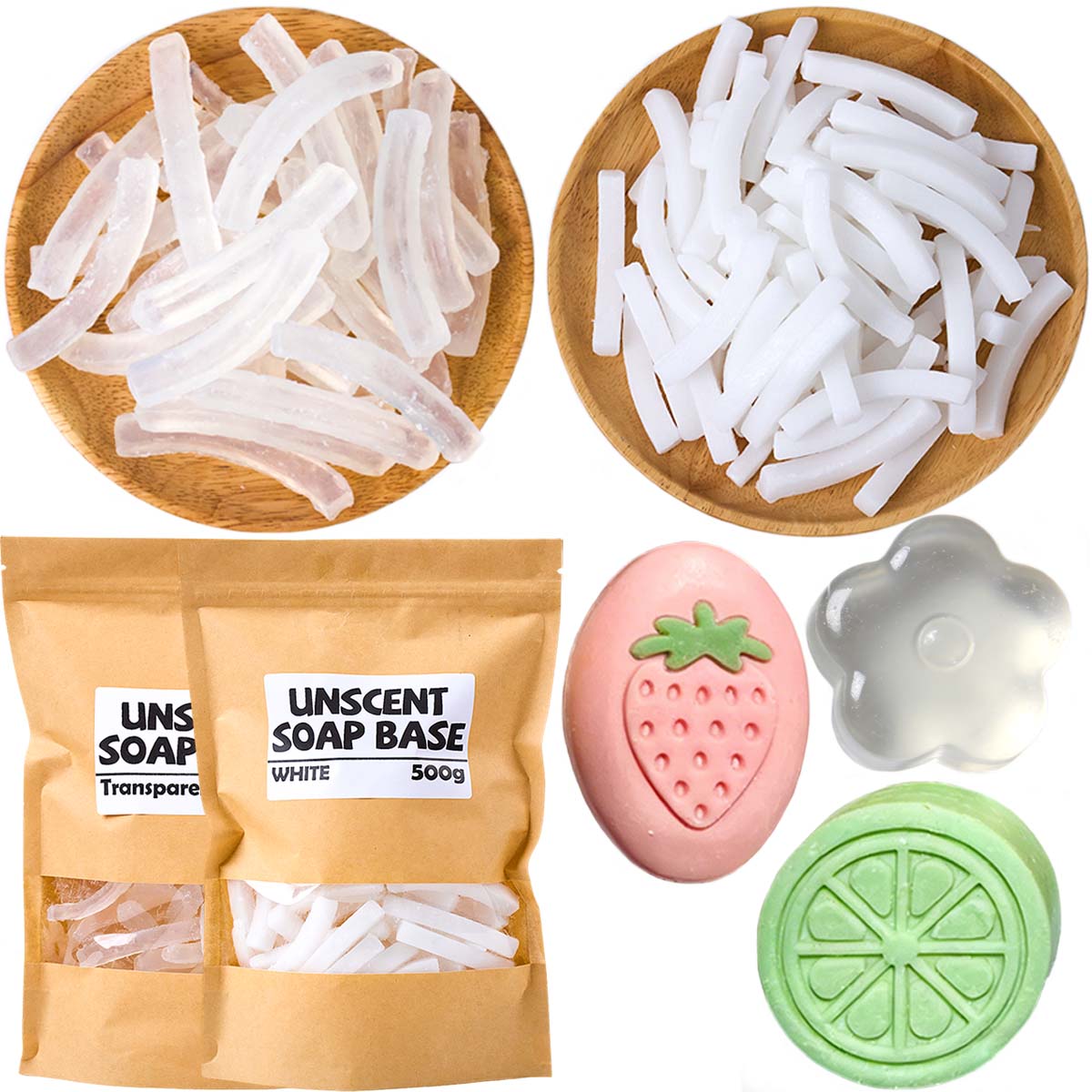 Soap Making Glycerin Base - 500g Glycerin Soap Base DIY Handmade