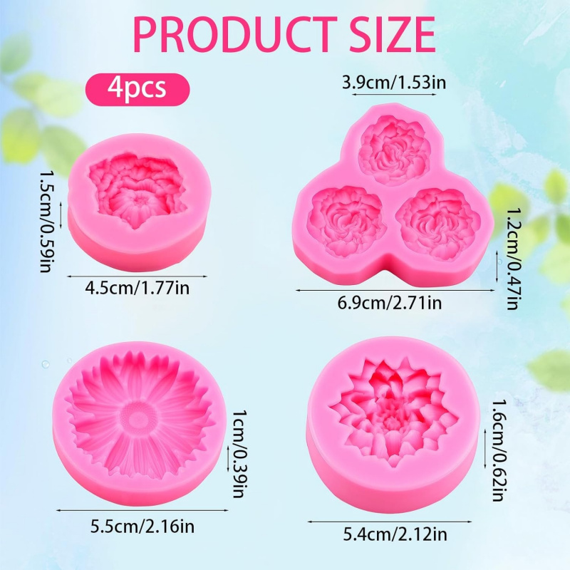 6 Hole 3D Floral Silicone Mold - Soap Making Kit Amazon review and price
