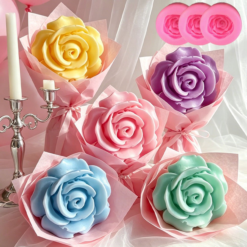 3pcs 3D Rose Flower Silicone M - Soap Making Kit Amazon review and price