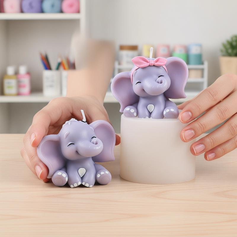Cute 3D Elephant Silicone Cand - Soap Making Bar review and price