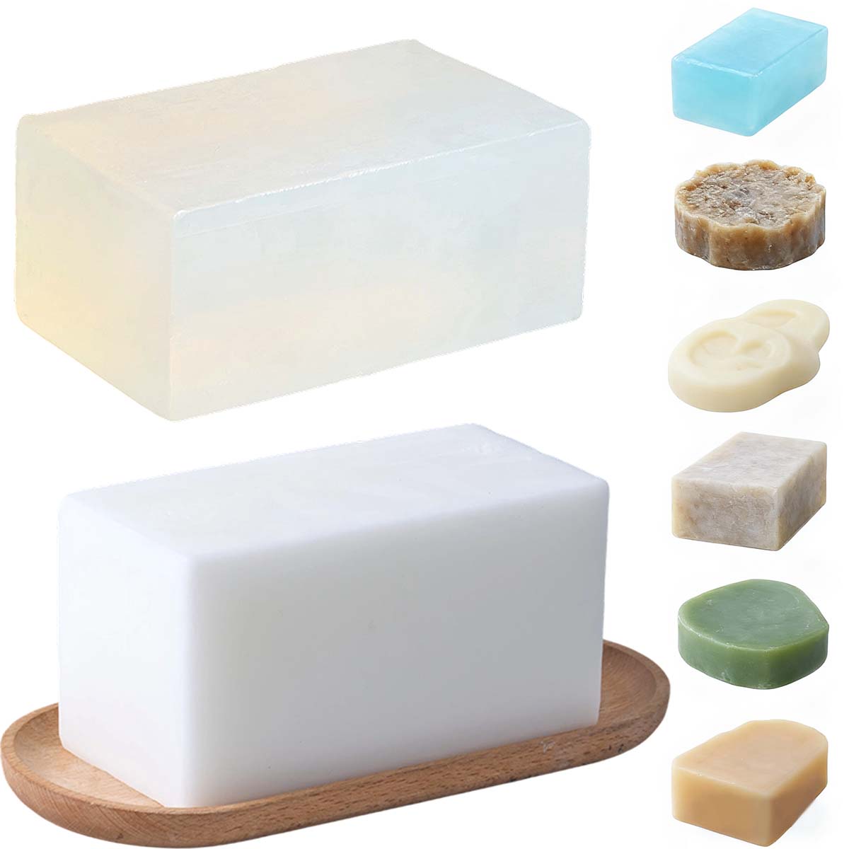 1000g Clear White Soap Base DI - Soap Making Glycerin Base review and price