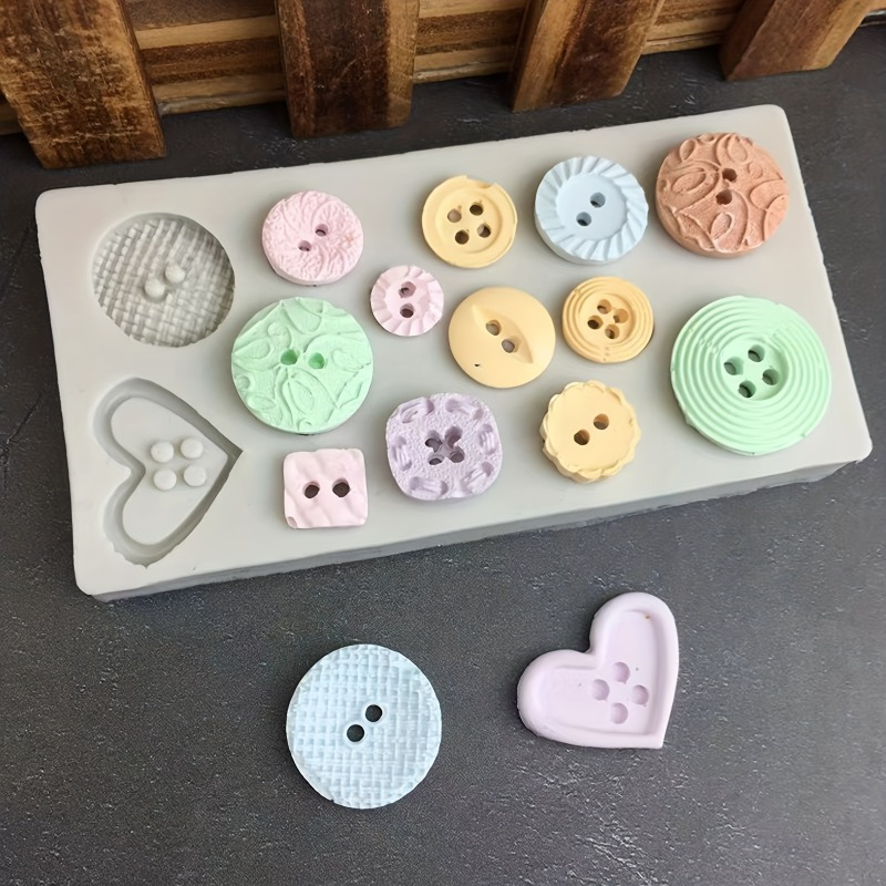 Buttons Shape Silicone Mold Si - Soap Making Bar review and price