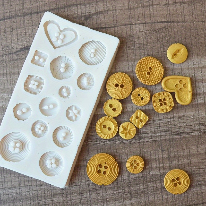 Buttons Shape Silicone Mold Si - Soap Making Bar review and price