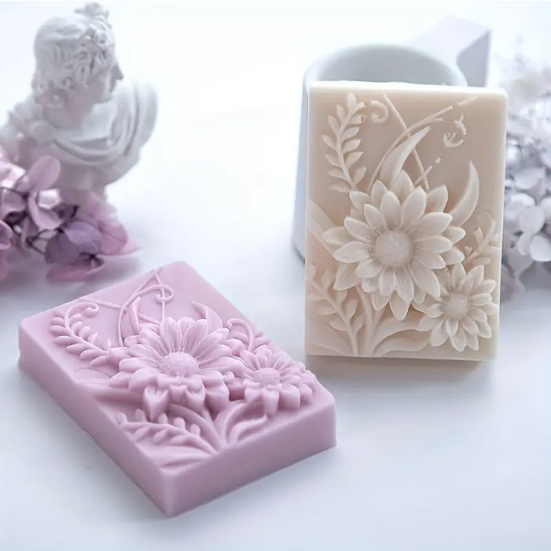 3D Flower Square Soap Silicone - Soap Making Additives review and price