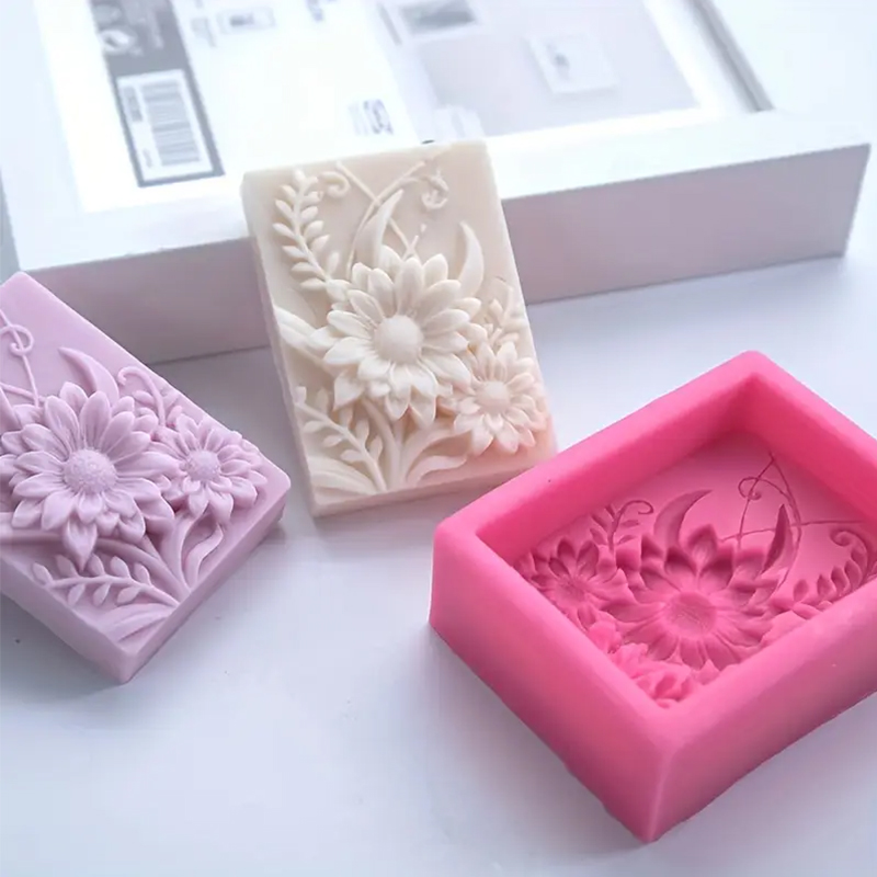 3D Flower Square Soap Silicone - Soap Making Additives review and price