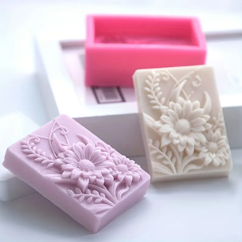 3D Flower Square Soap Silicone - Soap Making Additives review and price