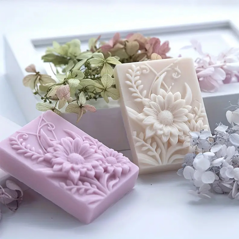 3D Flower Square Soap Silicone - Soap Making Additives review and price