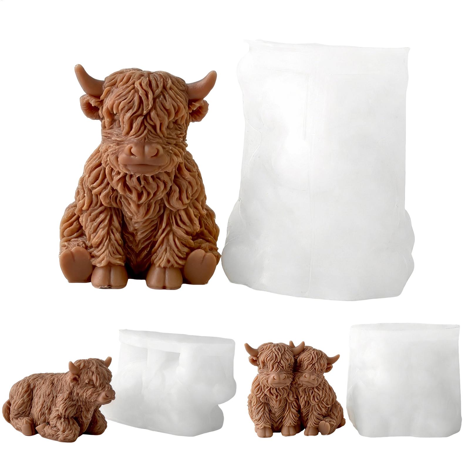 Highland Cow Silicone Mold Reu - Soap Making Equipment For Beginners review and price