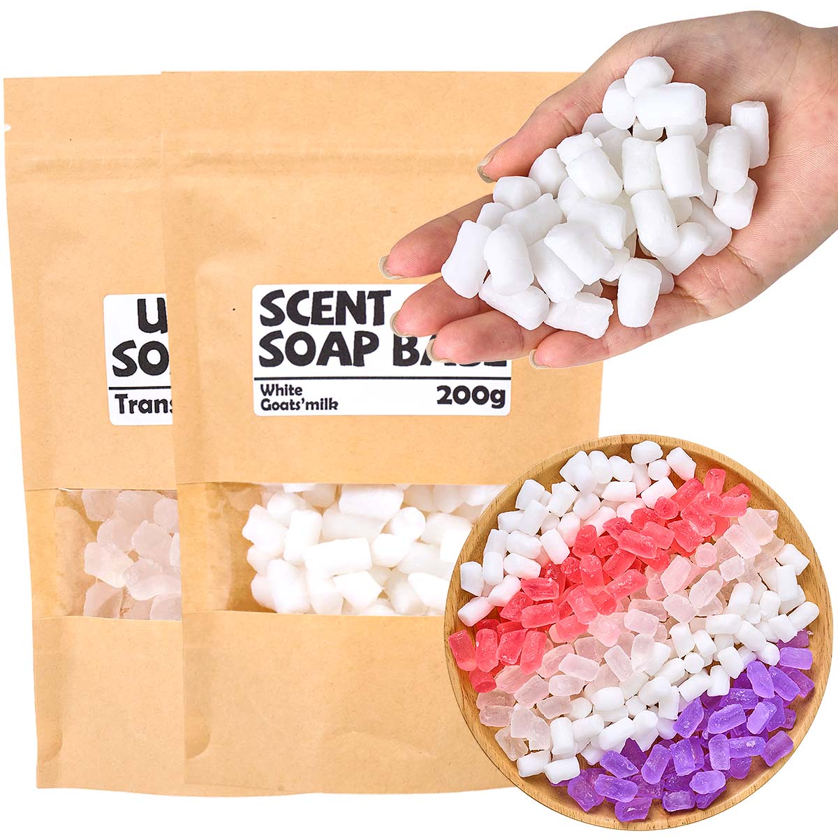 200g Color Soap Base DIY Aroma - Soap Making Glycerin Base review and price