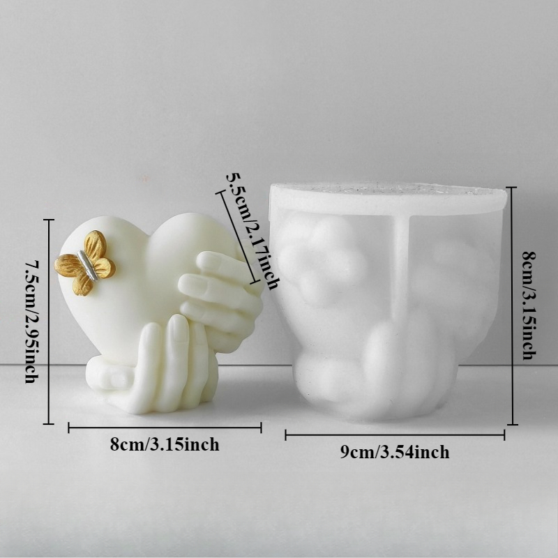 Hand Hold Love Silicone Candle - Soap Making Equipment For Beginners review and price