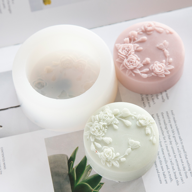 Round Shape Rose Flower Handma - Soap Making Scents review and price