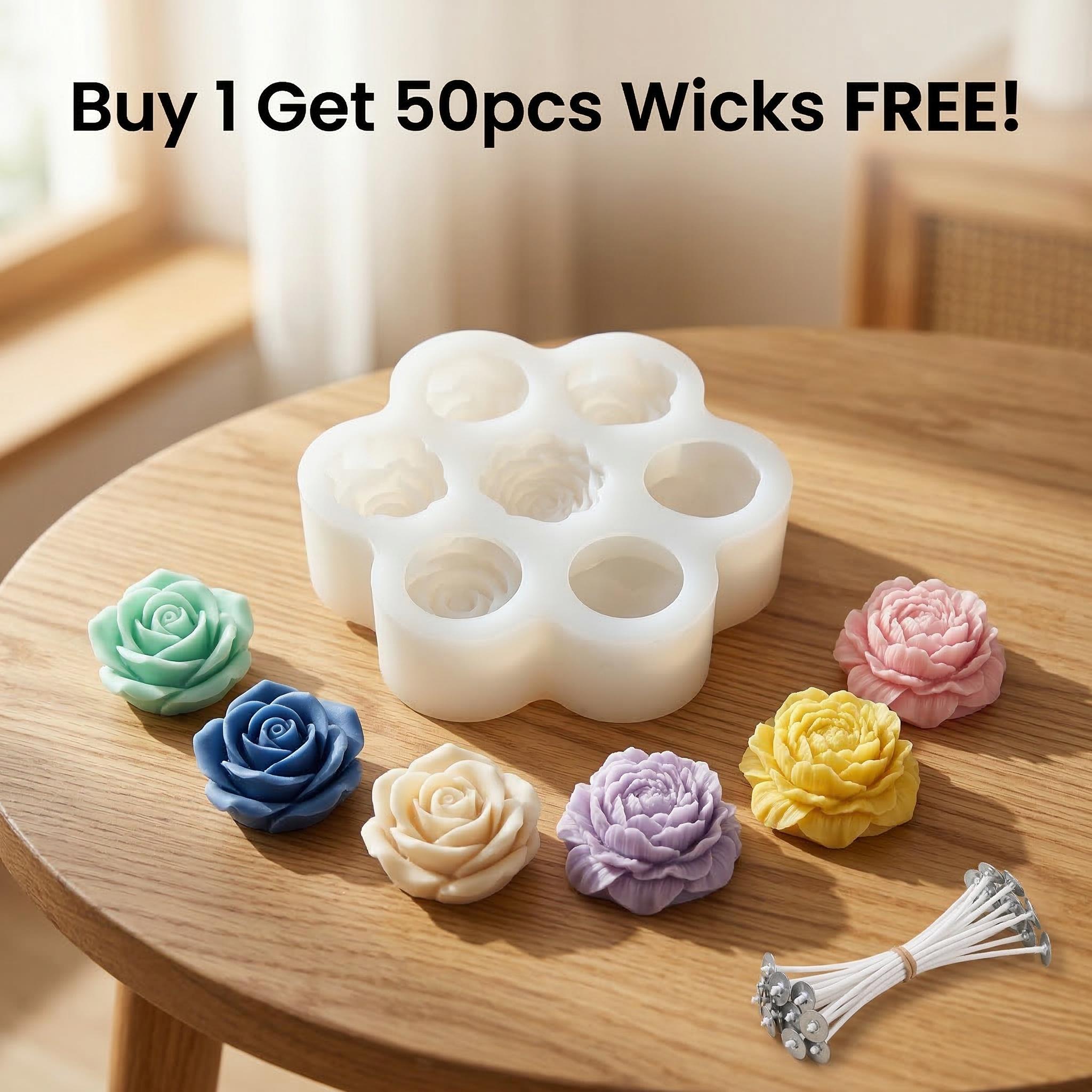 3D Rose Flower Silicone Candle - Soap Making Kit Amazon review and price