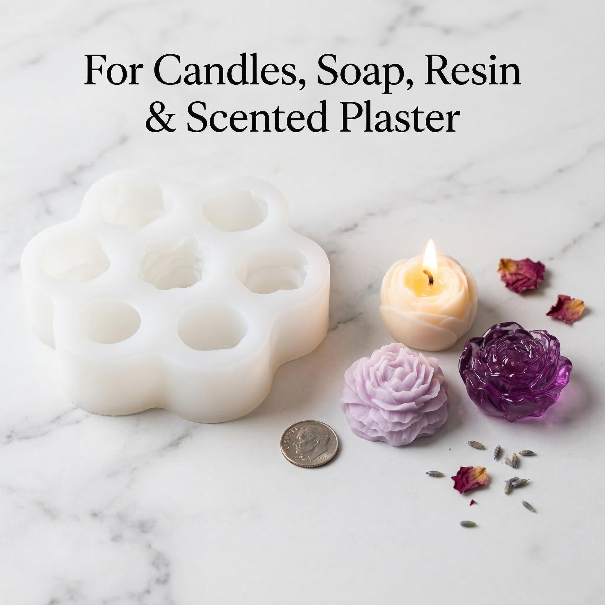 3D Rose Flower Silicone Candle - Soap Making Kit Amazon review and price