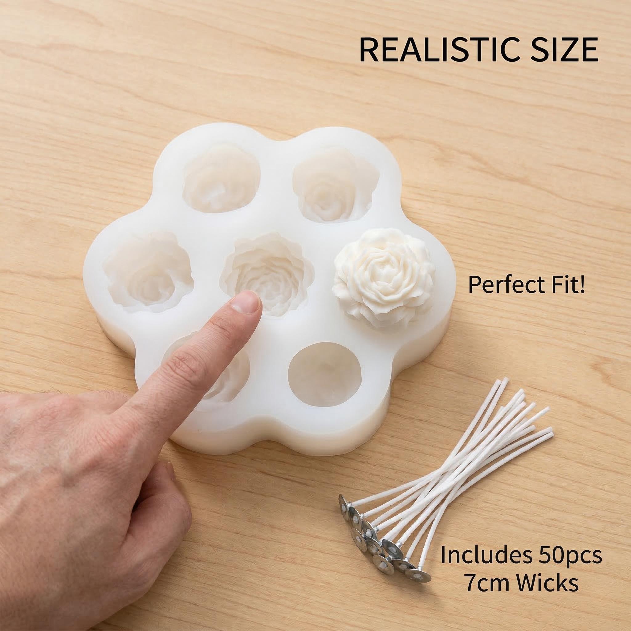3D Rose Flower Silicone Candle - Soap Making Kit Amazon review and price