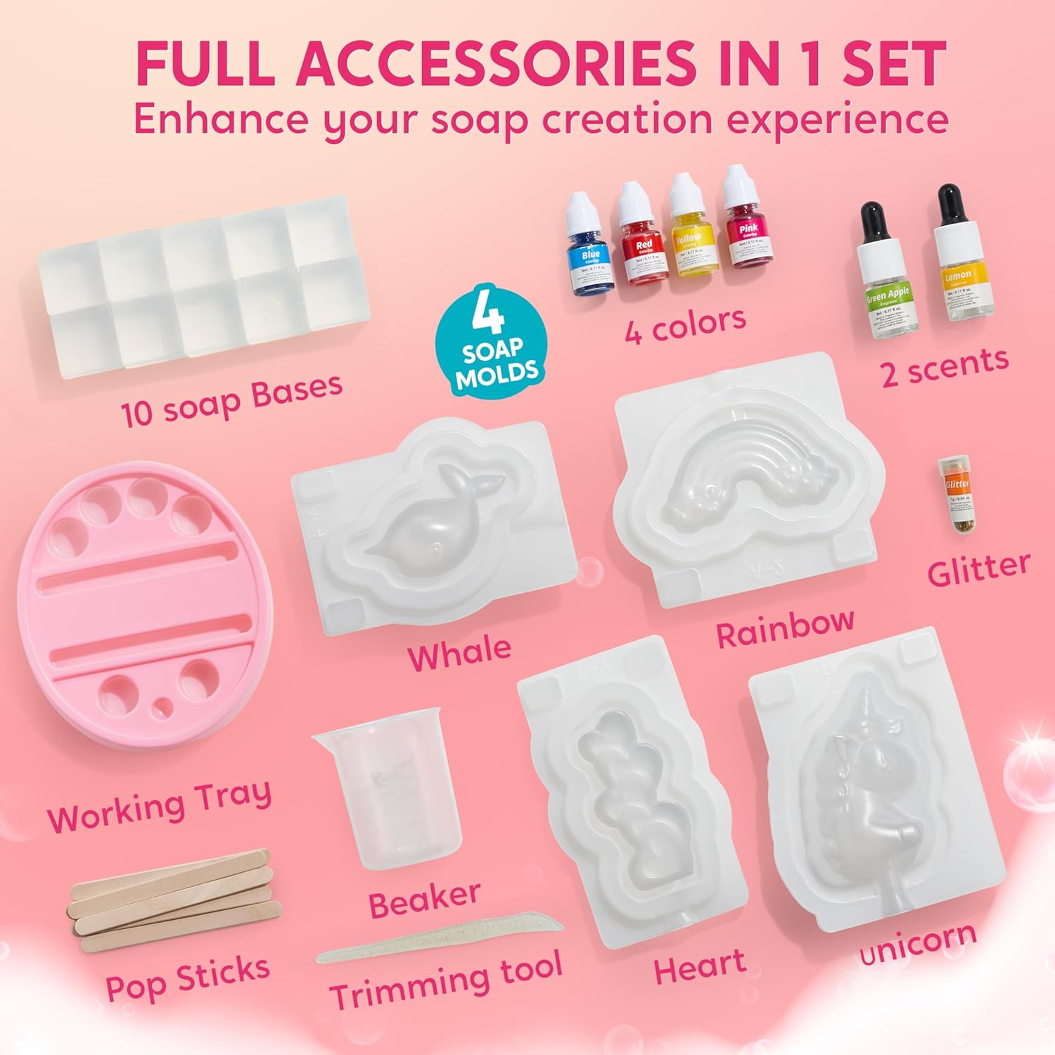 JOYFY Unicorn Soap Making Kit  - Soap Making Equipment For Beginners review and price