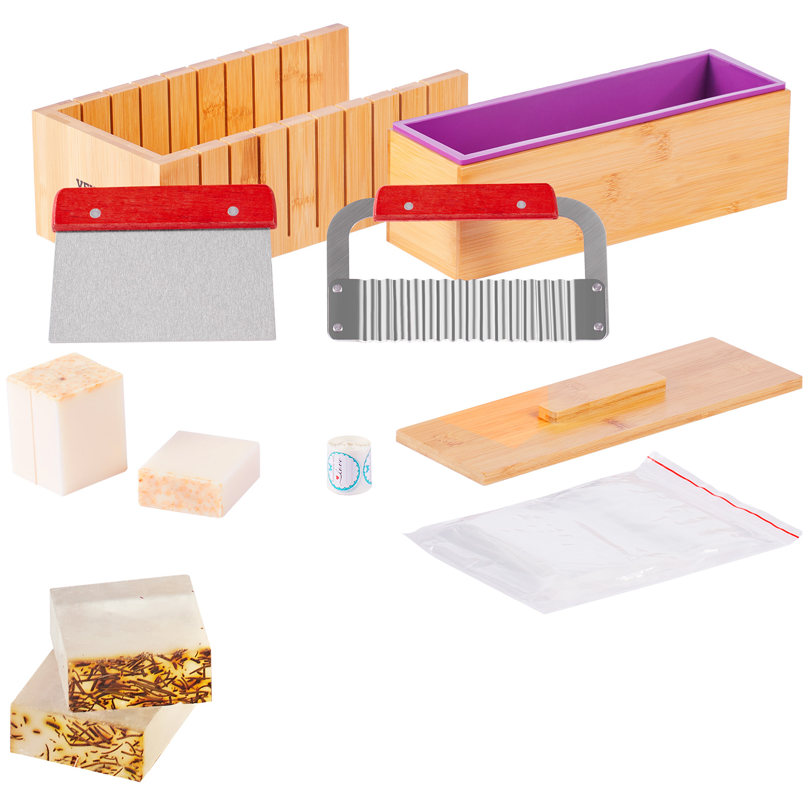 VEVOR Soap Making Kit Bamboo C - Soap Making Equipment For Beginners review and price