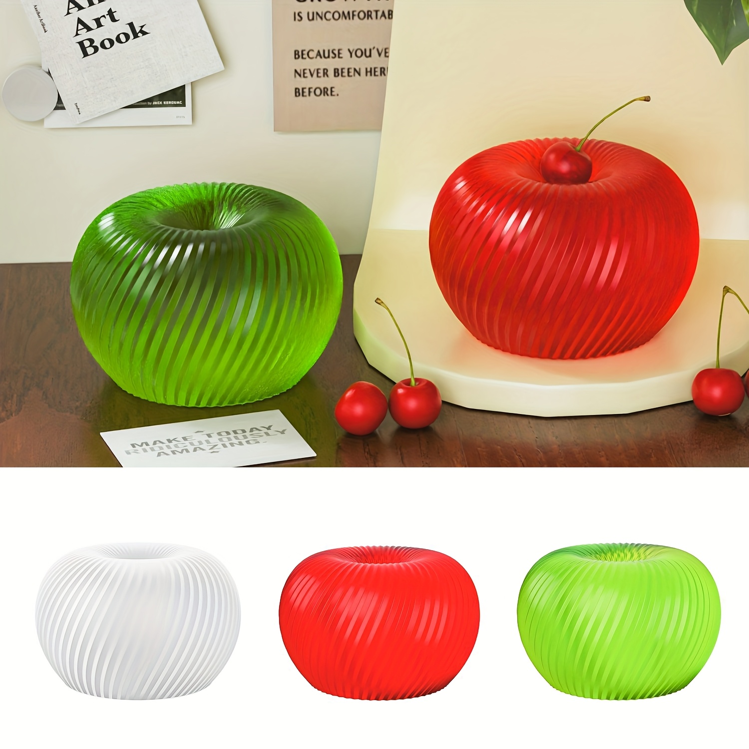 A trendy red apple silicone mo - Soap Making Bar review and price